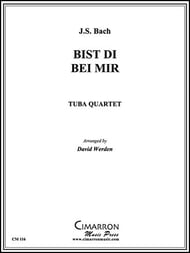 BIST DU BEI MIR 2 Euphonium 2 Tuba QUARTET EPRINT cover Thumbnail